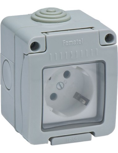 Base 19068 ttl estanco ip55 16a-250v de famatel caja de 8