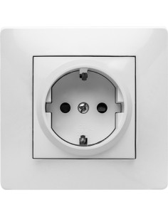 Base tt lateral 9123 empotrar 16a-250v de famatel caja de 10
