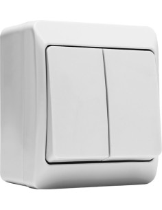 Doble interruptor 5103 estanco 10a-250v de famatel caja de 12