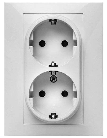 Doble base tt lateral 9125 empotrar 16a de famatel caja de 10