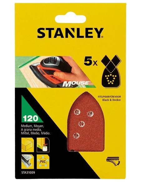 Accesorio sta31009xj 5 lijas perforada mouse g-120 de stanley