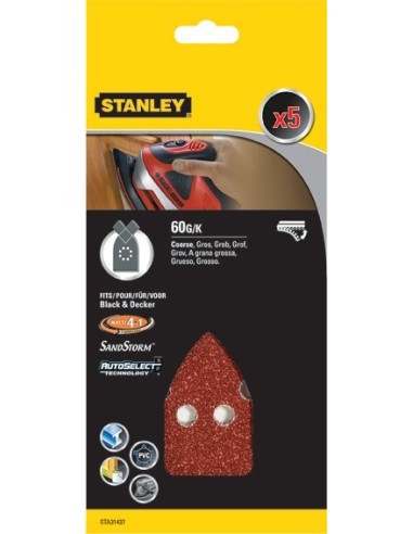 Accesorio sta31437xj 5 lijas triangular velcro g-060 de stanley