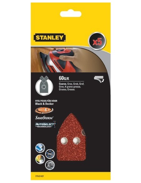Accesorio sta31437xj 5 lijas triangular velcro g-060 de stanley