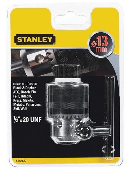 Accesorio sta66321qz portabrocas hembra 1/2x20 13 + llave de