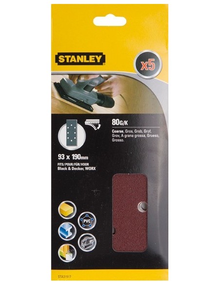 Accesorio sta31517xj 5 lijas 93x190 velcro g-080 de stanley