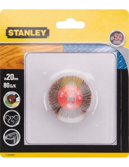 Accesorio sta34041xj cepillo eje lija 50x20 g080 de stanley