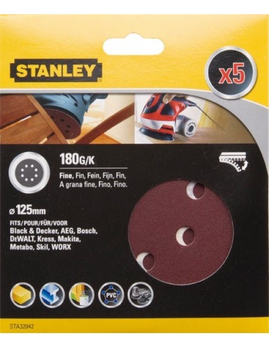 Accesorio sta32042xj 5 lijas ø125 velcro g-180 de stanley