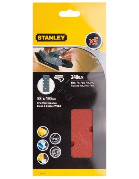 Accesorio sta31527xj 5 lijas 93x190 velcro g-240 de stanley