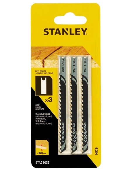 Accesorio sta21033xj 3hojas calar madera 4mm 75mm de stanley