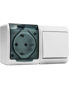 Interruptor 5126 conmutador + base tt estanco 16 de famatel