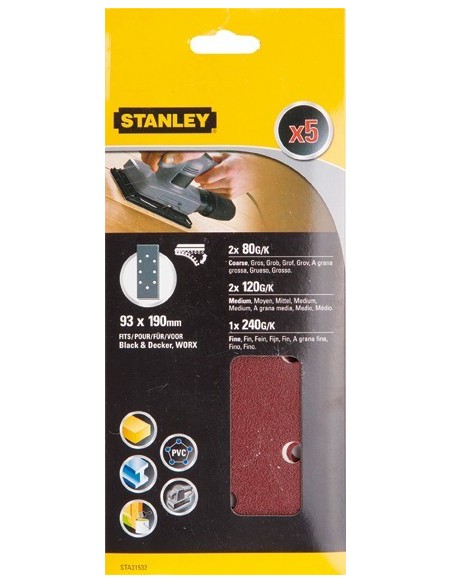 Accesorio sta31532xj 5 lijas 93x190 velcro g-sur de stanley