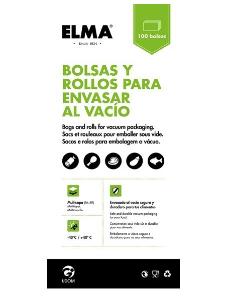 Bolsa gofrada 15x25cm (100u) 15.15.7 de elma