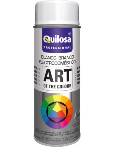 Spray pintura blanco electrico ral9016 400ml de quilosa caja de
