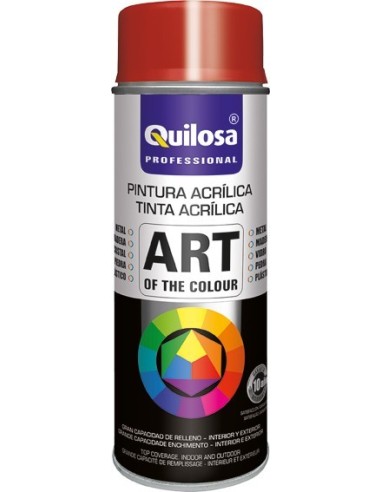 Spray pintura negro mate ral9005 400ml de quilosa caja de 6