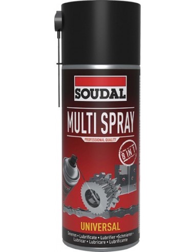 Spray aceite lubricante 8 en 1 125783 200ml de soudal caja de