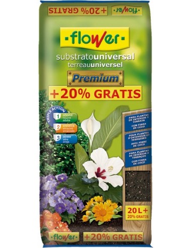 Substrato universal premium 4-80154 20l+20% de flower