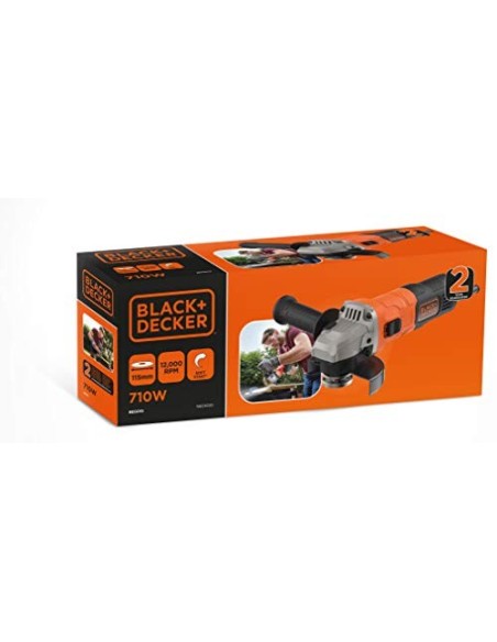 Amoladora mini beg010-qs 710w 115mm de black & decker