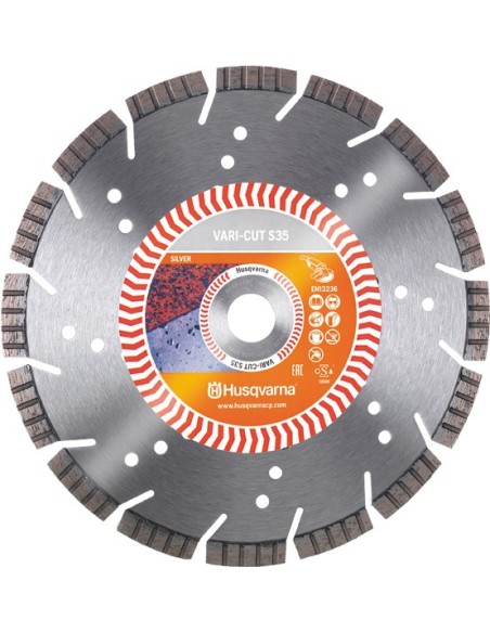 Disco p/piedra vari-cut s35 230mmx22,2 de husqvarna