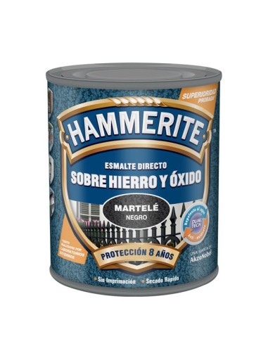 Hammerite metalico martele 750ml negro de xylazel caja de 6