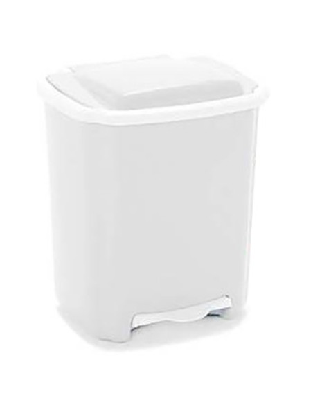 Cubo blanco con pedal 6751 10l de universal caja de 6 unidades