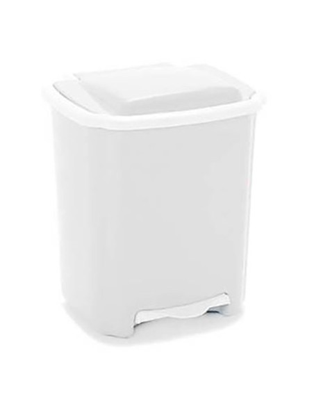Cubo blanco con pedal 6752 20l de universal caja de 4 unidades