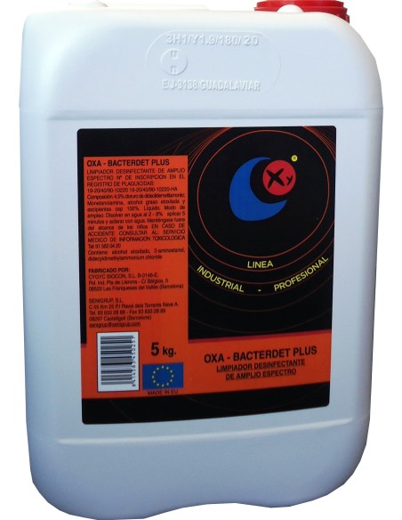 Detergente desinfectante oxa-bacterdet 5kg de senigrup