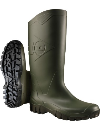 Bota pvc dane k680011 talla 43 verde/negro de dunlop