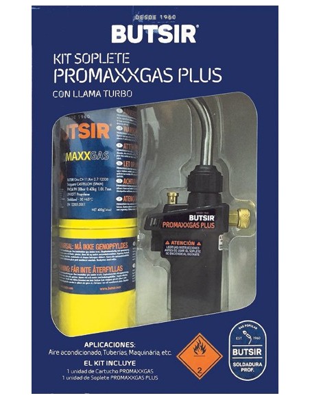 Pack soplete promaxxgas+ +carga coch0017 de butsir