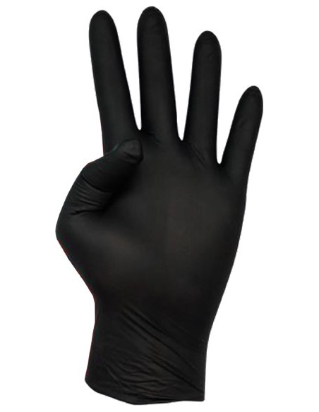 Guante extreme talla l desechable nitrilo ngr c100 de cuatrogasa