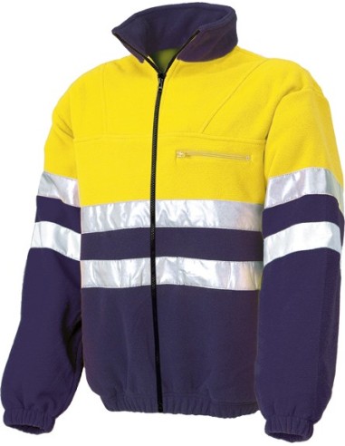 Forro polar 4061 alta visibilidad talla xl azul/amarillo de