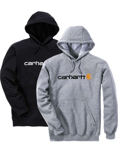 Sudadera loose fit con capucha 100074 negra talla xs de carhartt