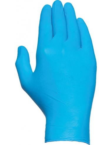 Guante 570 talla 08/m desechable nitrilo azul c100 de juba