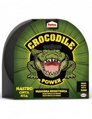 Cinta adhesiva crocodile 2629549 48mmx20m negra de pattex caja
