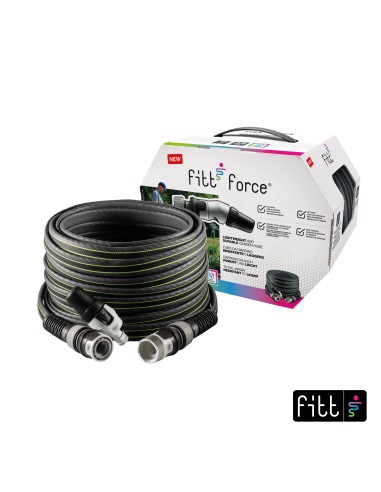 Manguera force gris 43215151 5/8"15m+accesorios de fitt