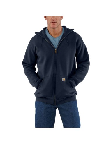 Sudadera loose fit con capucha y cremallera k122 azul talla m de carhartt