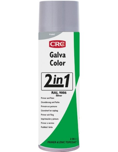 Spray galvacolor plata ral 9006 500ml de c.r.c. caja de 12