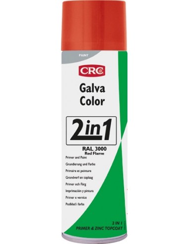 Spray galvacolor rojo ral 3000 500ml de c.r.c. caja de 12