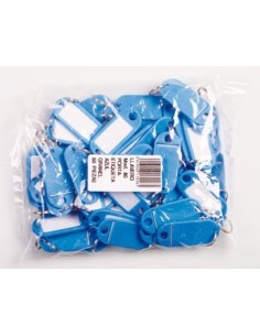 Llavero portaetiquetas 80 azul de amig caja de 50 unidades