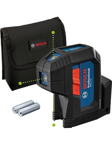 Nivel laser gpl3g 3puntos profesional 30m+funda de bosch