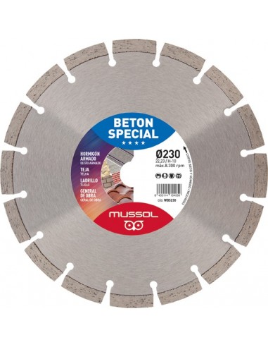 Disco diamante beton special wbs115x22,2 de mussol