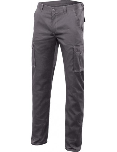 Pantalon multibolsillos stretch 103002s gris talla 40 de velilla