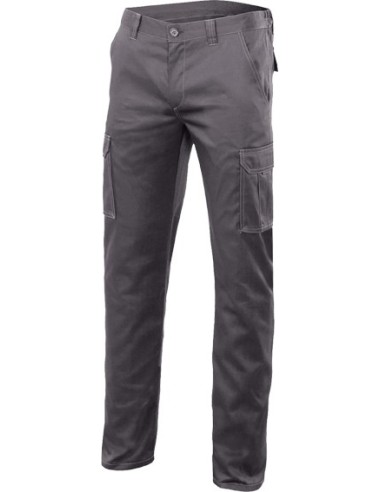 Pantalon multibolsillos stretch 103002s gris talla 46 de velilla