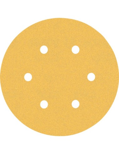 Lija disco expert 6 orificios con velcro 150mm g120 bl50 de