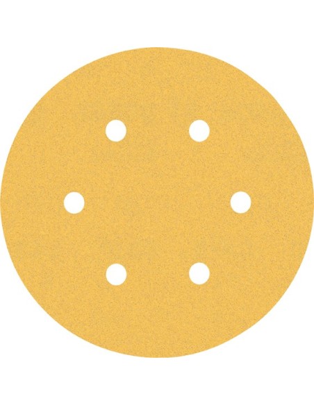 Lija disco expert 6 orificios con velcro 150mm g120 bl50 de