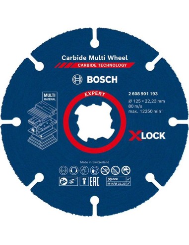 Disco multiwheel expert x-lock 125x22,23 de bosch construccion / industria