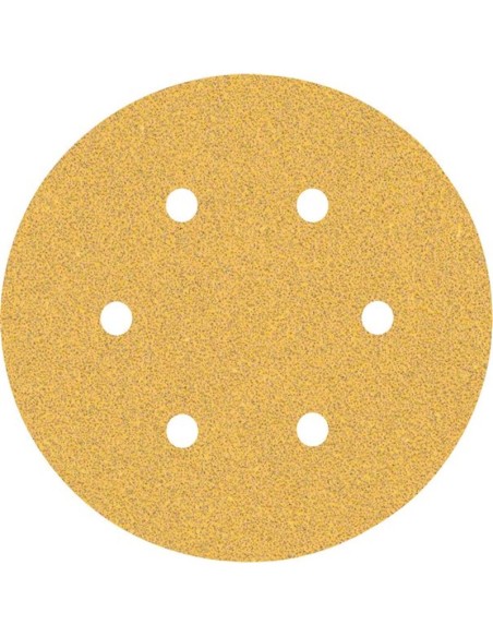 Lija disco expert 6 perforaciones con velcro 150mm g060 bl50 de bosch construccion / industria