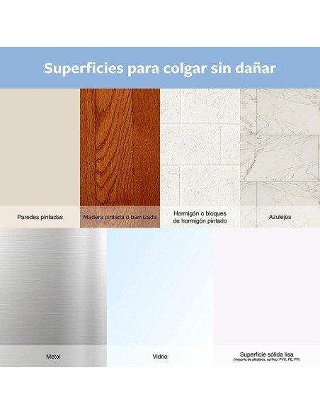 Tira adhesiva command 17200clr transparente 8pz de 3m caja de 8 unidades
