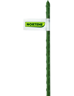 Tutor acero plastico ø08mm 0,6mt verde de nortene caja de 50