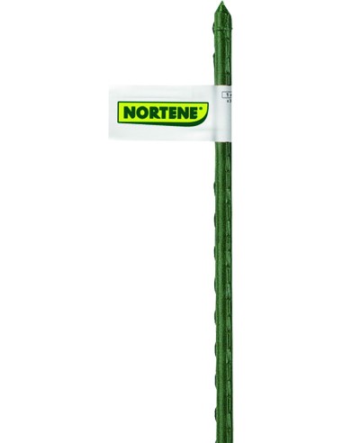 Tutor acero plastico ø08mm 0,6mt verde de nortene caja de 50