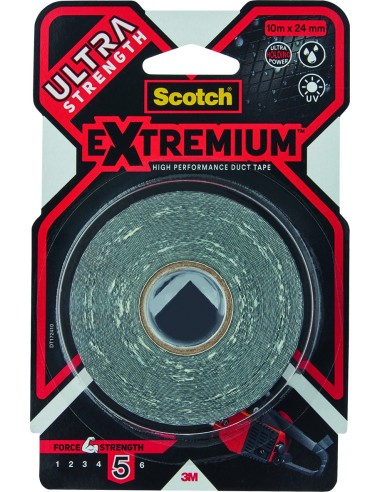 Cinta americana exterior dt17 10mx24mm negro de 3m